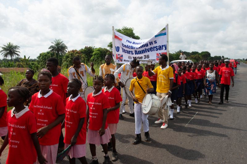 10-årsjubileum for Rotaryprosjektet The David school i Sierra Leone