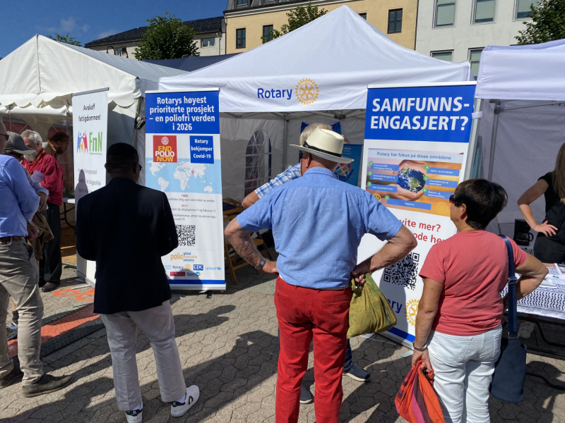 Rotary var synlig under Arendalsuka