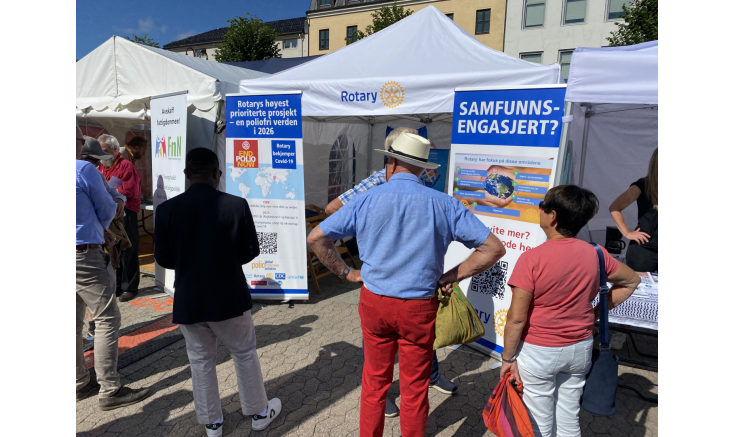 Rotary var synlig under Arendalsuka